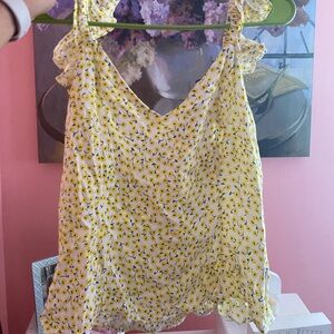 Floral Yellow Women's Top